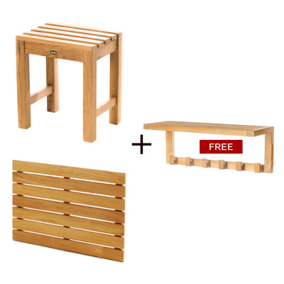 Compact Spa Starter – Bench + Tile + Free Hooks