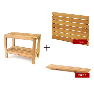 Guest-Ready Compact Luxury (Shelf Bench + Freebies)