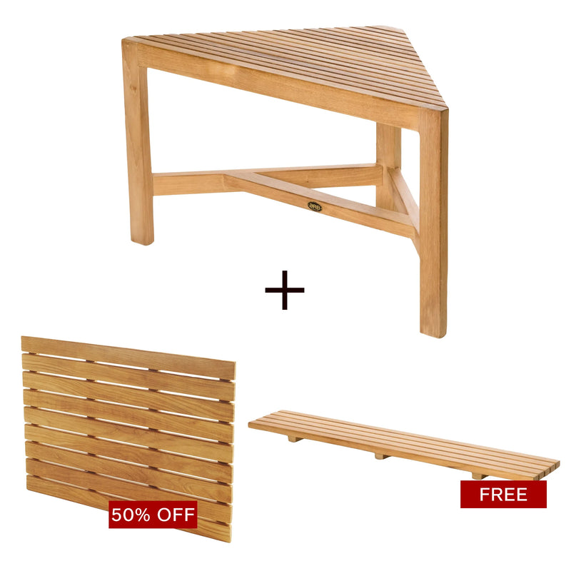 Corner Luxe – Bench plus Mat & Free Caddy
