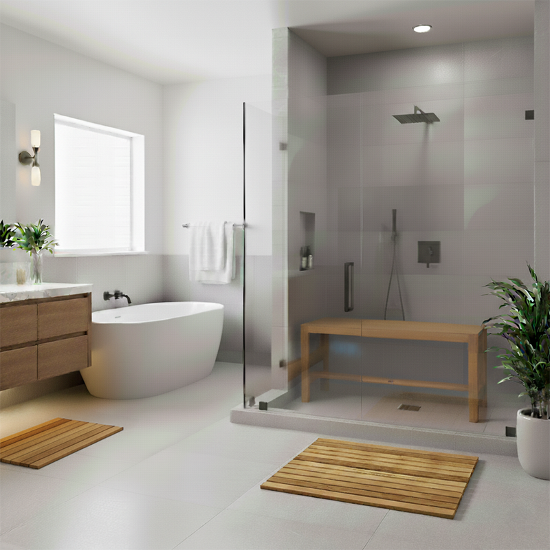 Shower Upgrade – Bench with Mat + Free Base Boost