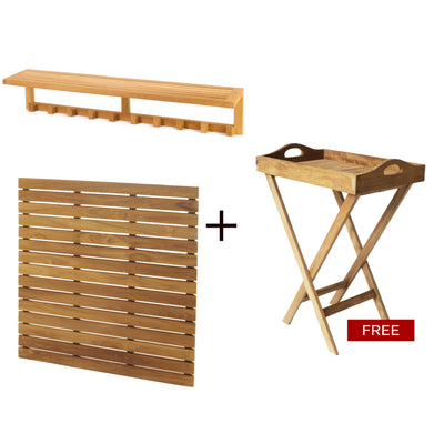 Mudroom Reset – Hooks + Tile + Bonus Tray