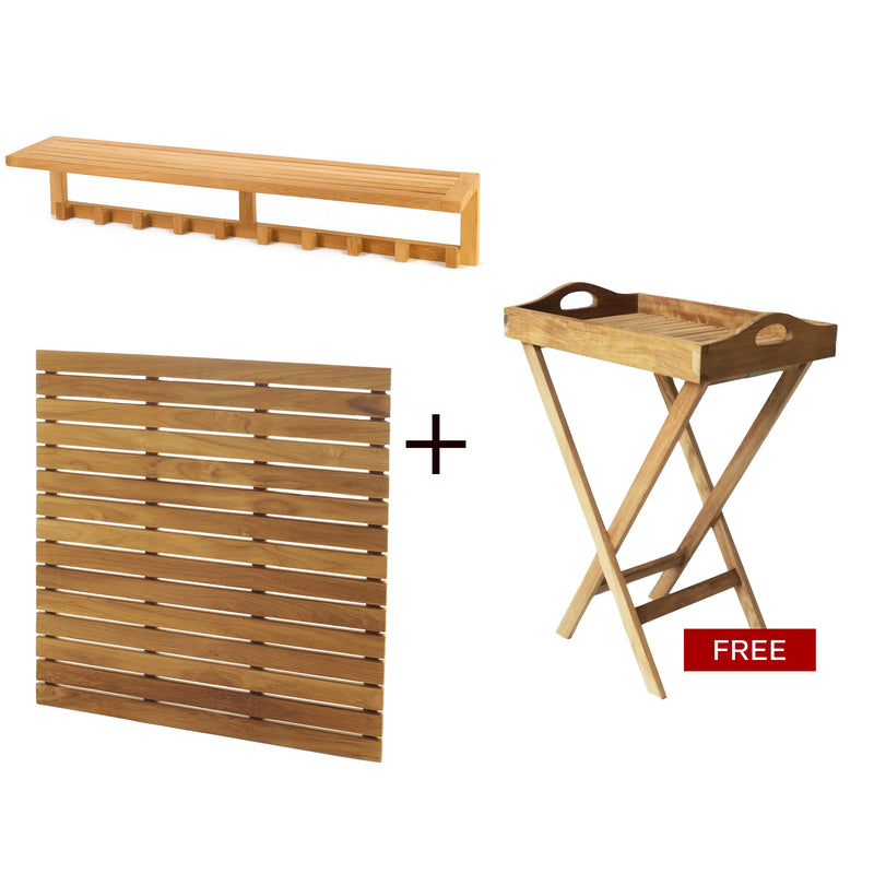 Mudroom Reset – Hooks + Tile + Bonus Tray