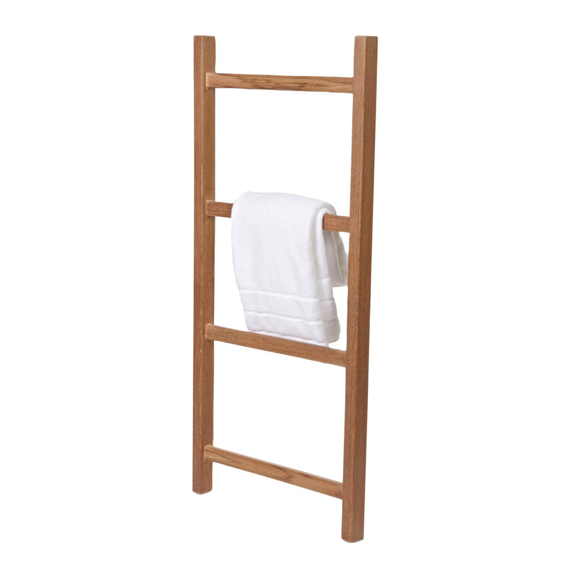 Échelle porte-serviettes en teck 4 barreaux  120 cm (47 po)
