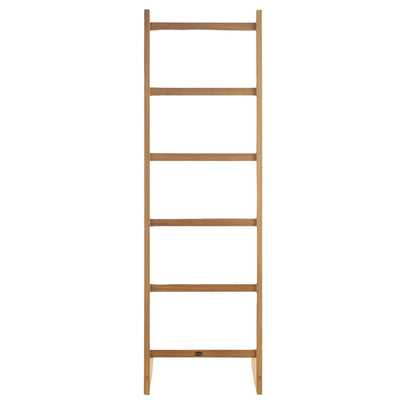 Échelle porte-serviettes sur pieds en teck 6 barreaux 180 cm (71 po)