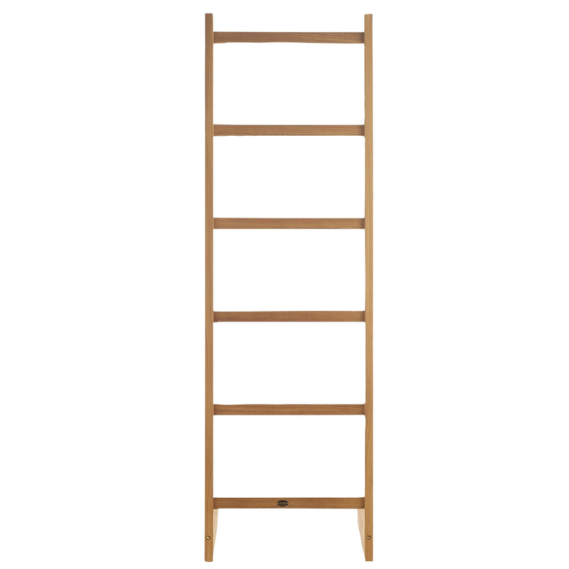 Échelle porte-serviettes sur pieds en teck 6 barreaux 180 cm (71 po)