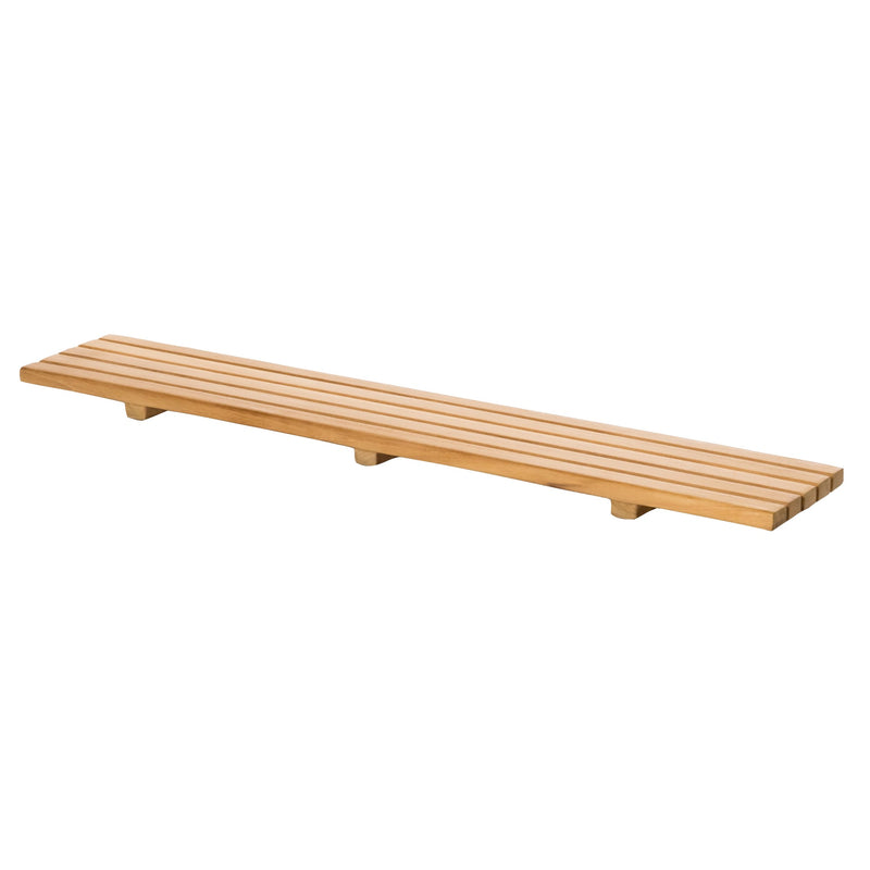 Pont de bain en teck Fiji 88 cm (34.5 po) 5 lamelles