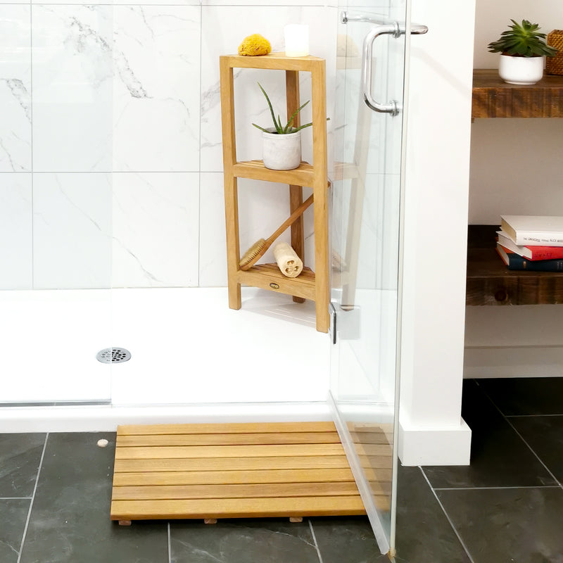 Étagère en teck Fiji 3 tablettes 90 cm (36 po)