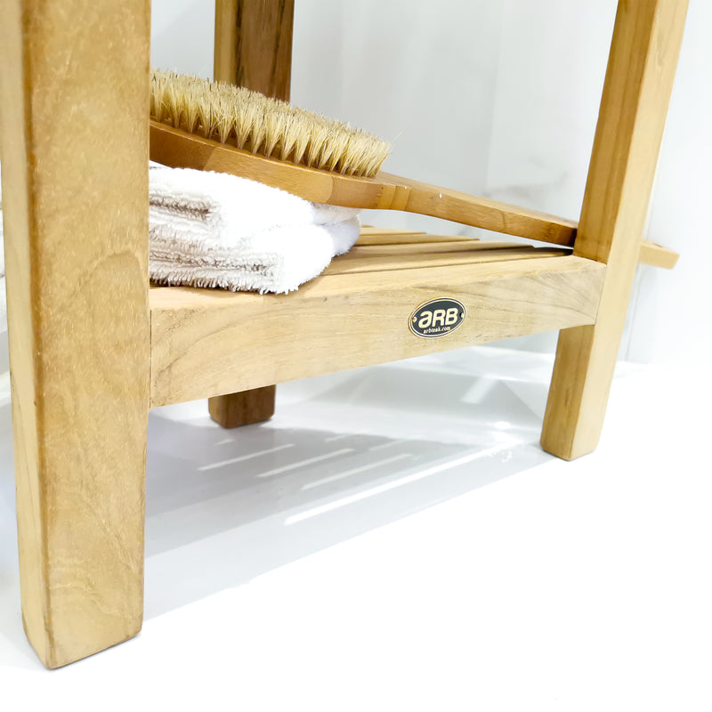 Étagère en teck Fiji 3 tablettes 90 cm (36 po)