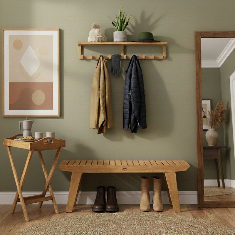 Mudroom Reset – Hooks + Tile + Bonus Tray