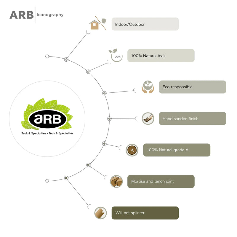 Solid Teak 8-Hook Wall-Mounted Coat Rack