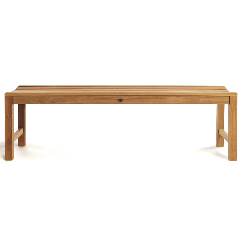 Banc de douche en teck Curved 150 cm (59 po)