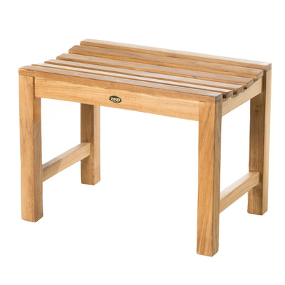 Banc de douche en teck Curved 60 cm (24 po)
