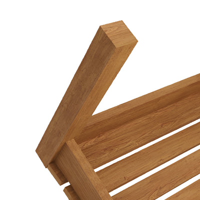 Banc de douche en teck Curved 60 cm (24 po)