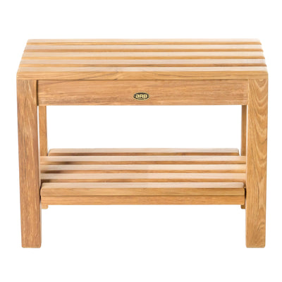Banc de douche en teck Coach 60 cm (24 po) avec tablette