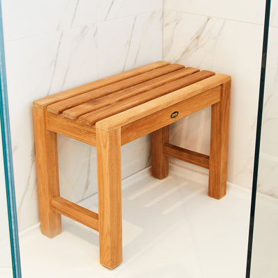 Banc de douche en teck Coach 60 cm (24 po)