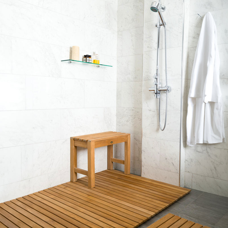 Banc de douche en teck Coach 60 cm (24 po)
