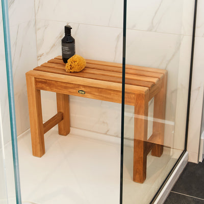 Banc de douche en teck Coach 60 cm (24 po)
