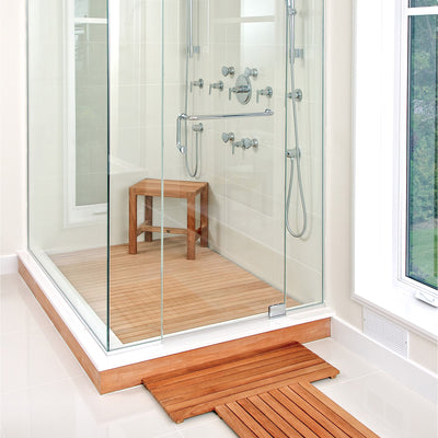 Banc de douche en teck Coach 40 cm (16 po)