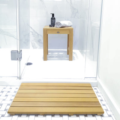 Banc de douche en teck Coach 40 cm (16 po)