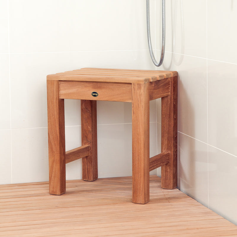 Banc de douche en teck Coach 40 cm (16 po)