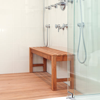 Banc de douche en teck Coach 150 cm (59 po)