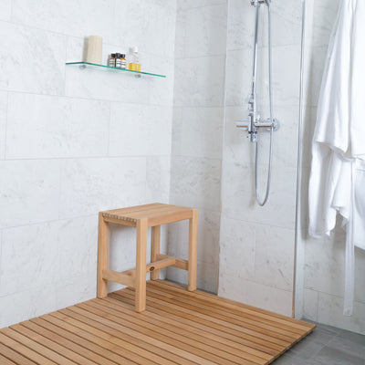 Banc de douche en teck Fiji 45 cm (18 po)