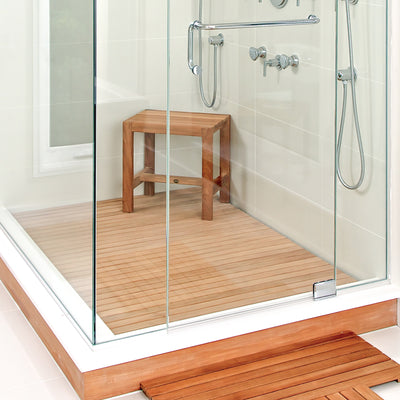 Banc de douche en teck Fiji 45 cm (18 po)