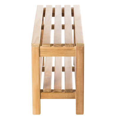 Banc de douche en teck Coach 90 cm (36 po) avec tablette