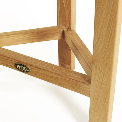 Repose-pieden teck Fiji en coin 37 cm (15 po)