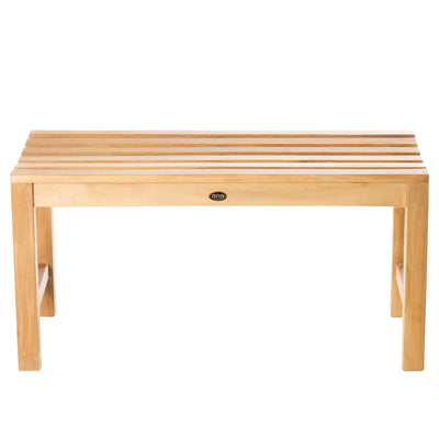 Banc de douche en teck Curve 90 cm (36 po)
