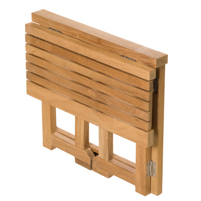 Banc de douche pliant à abattants en teck 51 cm (20 po)