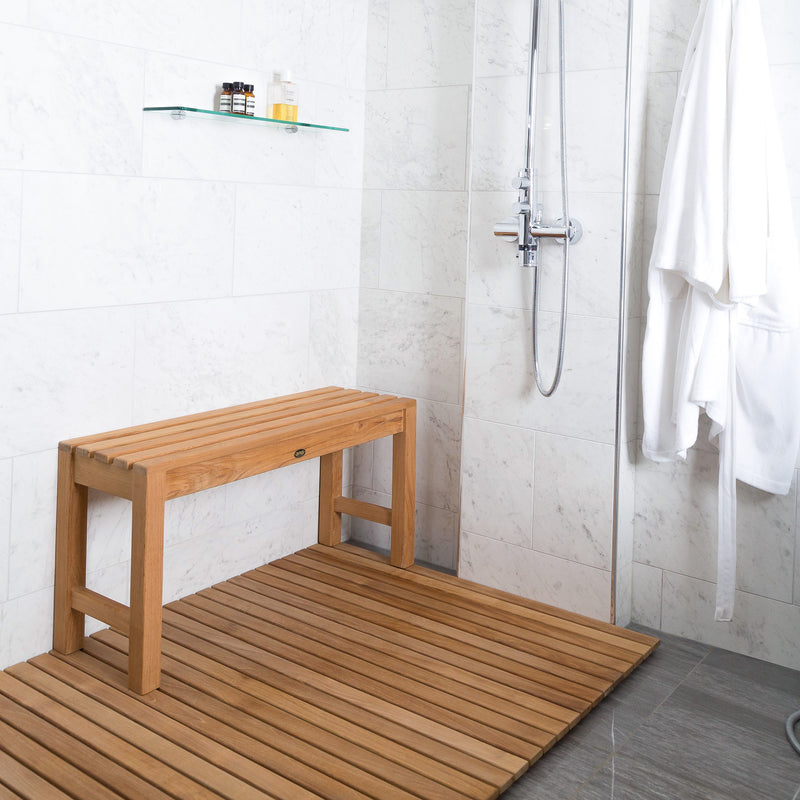 Banc de douche en teck Fiji 90 cm (36 po)