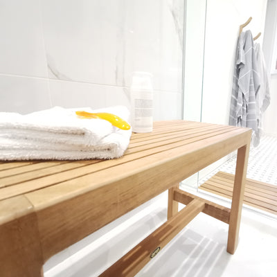 Banc de douche en teck Fiji 75 cm (30 po)