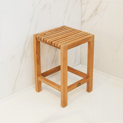 Banc de douche en teck Fiji 30cm (12 po)