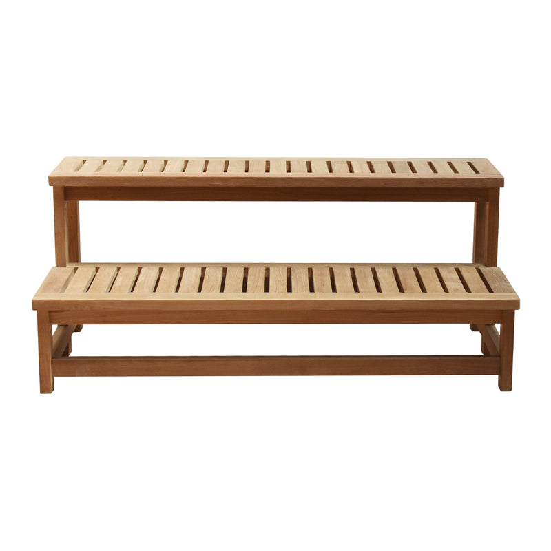 Marches pour spa en teck 120 cm (48 po)