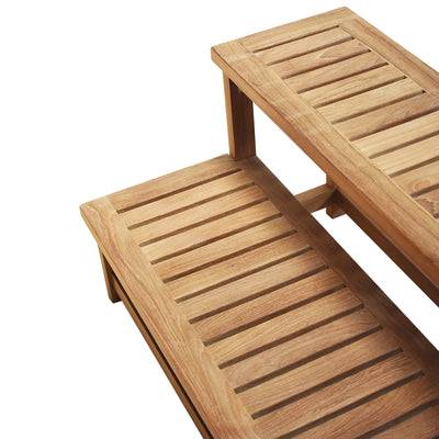 Marches pour spa en teck 120 cm (48 po)