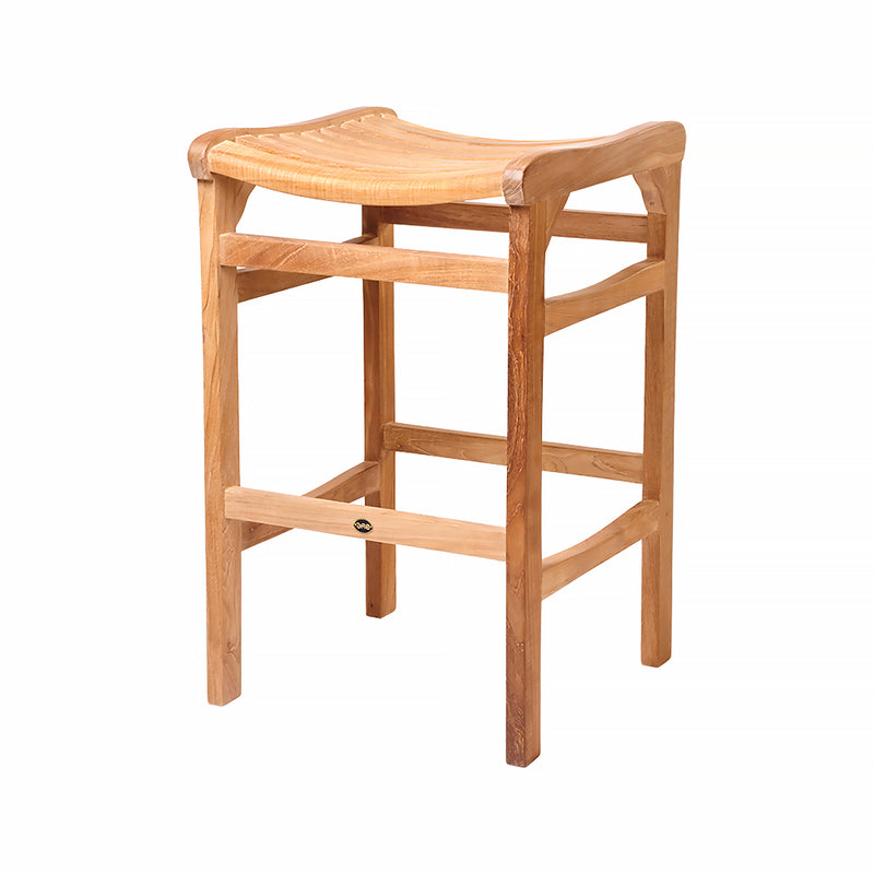 Tabouret de bar en teck Manhattan