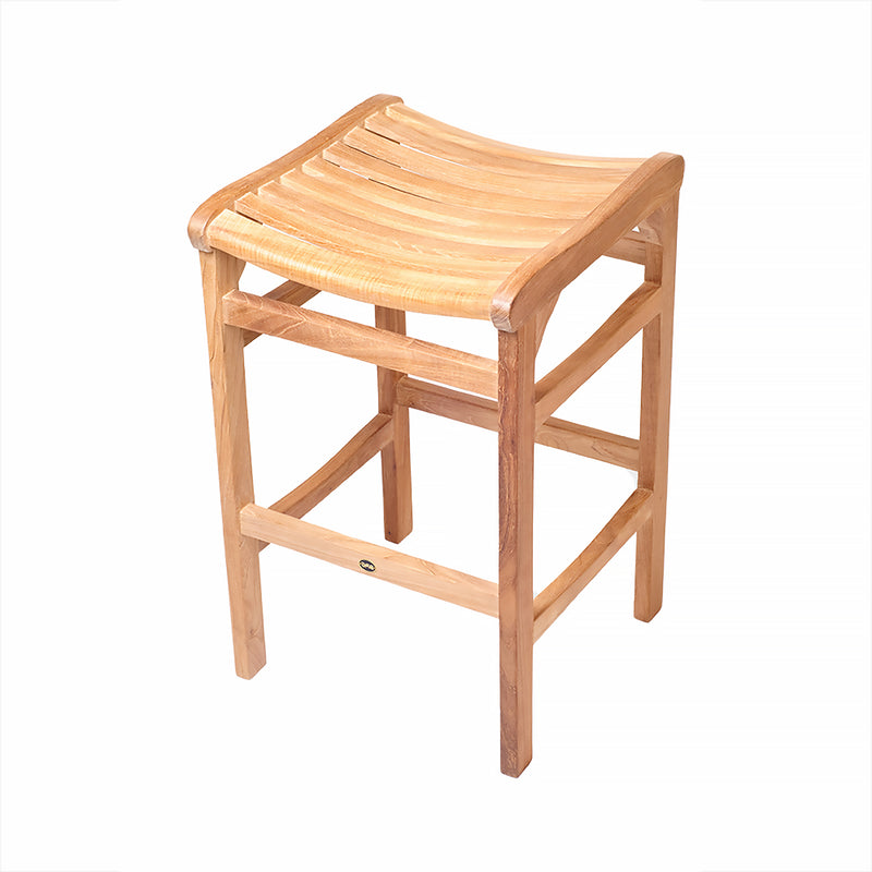 Tabouret de bar en teck Manhattan