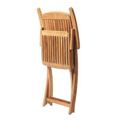 Chaise pliante avec bras en teck Colorado
