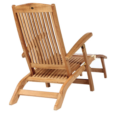 Chaise longue inclinable en teck Colorado
