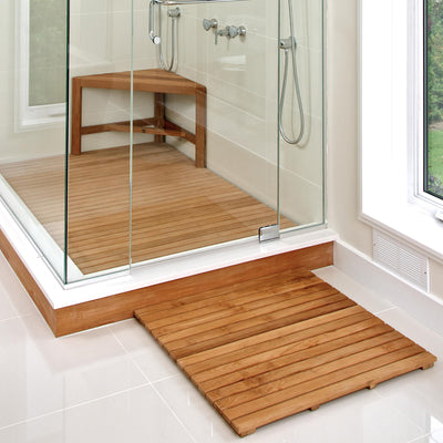 Tuile en teck 36"X 36"(91,5 cm x 91,5 cm)