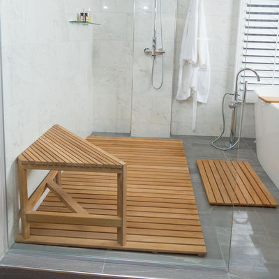 Tuile en teck 48"X 36"(122 cm x 91,5 cm)