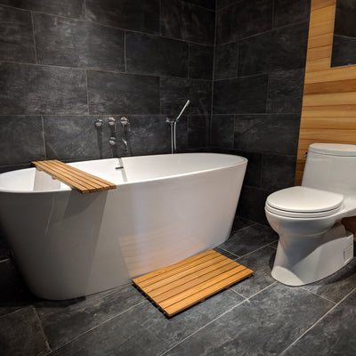 Tuile en teck 25"X 18"(63,5 cm x 46 cm)