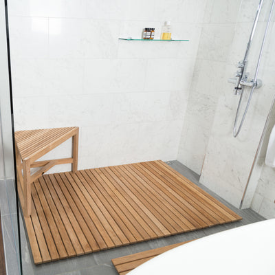 Tuile en teck 48"X 36"(122 cm x 91,5 cm)