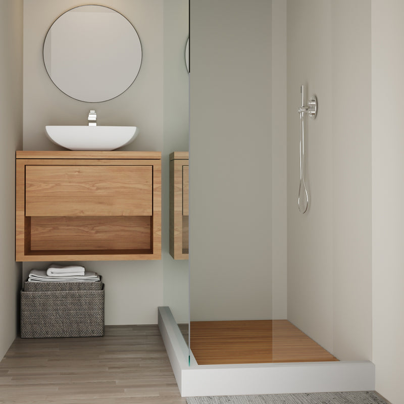 Tuile en teck 48"X 36"(122 cm x 91,5 cm)