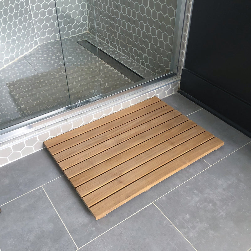 Tuile en teck 25"X 18"(63,5 cm x 46 cm)
