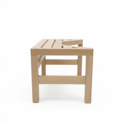 Solid Teak Squatting Toilet Stool | 10" Height x 20" Wide | Luxury Washroom Footrest