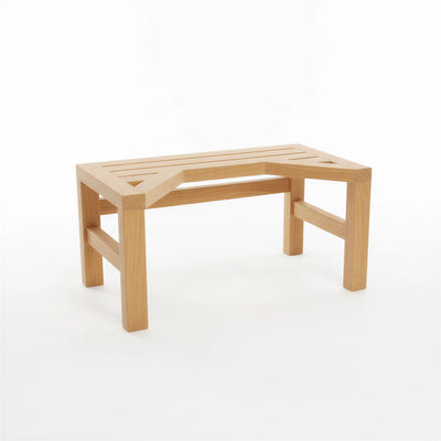 Solid Teak Squatting Toilet Stool | 10" Height x 20" Wide | Luxury Washroom Footrest