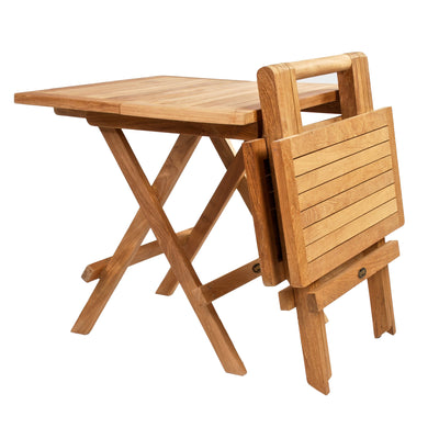 Table d'appoint carrée pliante 50 cm (20 po)