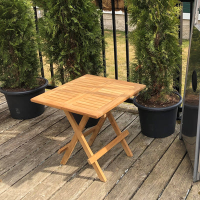 Table d'appoint carrée pliante 50 cm (20 po)